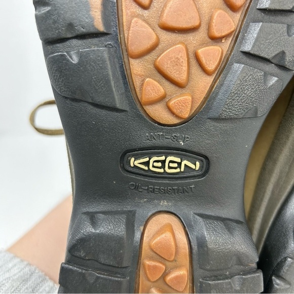 Keen Brown Leather Casual Lace Up Walking Hiking Sneakers Size 9.5 (EU Size 40) - Picture 10 of 16